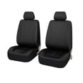 thumbnail image 2 of Fundas de asiento de cuero PU Yotijar cubierta de asiento Negro 4 piezas, 2 of 7