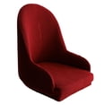 thumbnail image 2 of Housse Extensible à Dossier Ailé, Bras Incliné, Déco d'Hôtel et de Cafés - Rouge,, 2 of 10