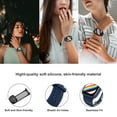 thumbnail image 4 of Sport Bands Compatible with Apple Watch Band 38mm 40mm 41mm 42mm 44mm 45mm,Soft Silicone Waterproof Strap Wristbands Compatible with iWatch Apple Watch Series 7 6 5 4 3 2 1 SE Women Men -Blue, 4 of 7
