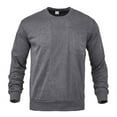 thumbnail image 5 of Oplxuo Men's Corduroy Sweatshirt Casual Solid Long Sleeve Crewneck Loose Vintage Pullover Tops with Chest Pocket, 5 of 7
