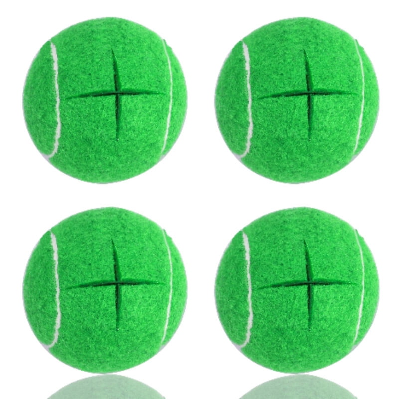 Precut Walker Tennis Balls 4 Pcs Balls with Precut Opening for Easy ...