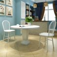 thumbnail image 1 of vidaXL Dining Chairs 2 pcs White Solid Rubber Wood, 1 of 4
