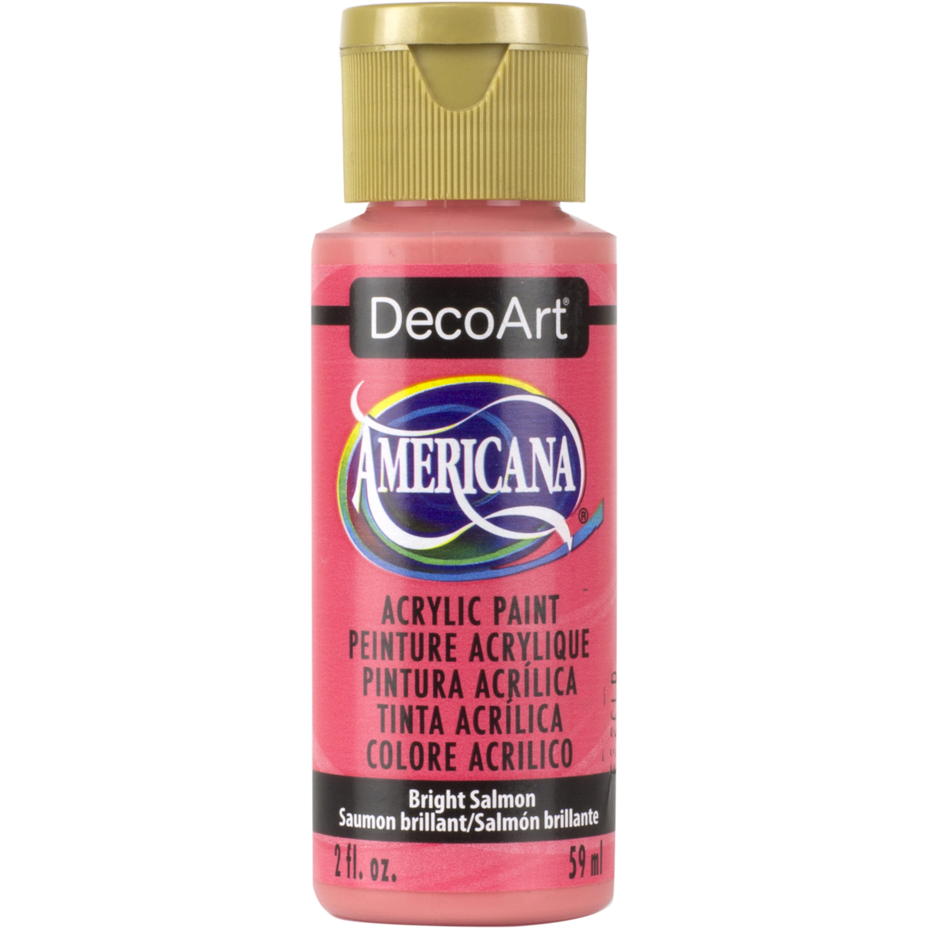 DecoArt Americana Acrylic Color, 2 oz., Bright Salmon