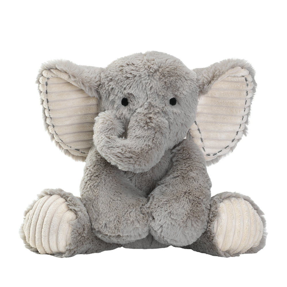 Lambs & Ivy Jungle Safari Gray Plush Elephant Stuffed Animal Toy Jett