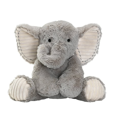 Lambs & Ivy Jungle Safari Gray Plush Elephant Stuffed Animal Toy - Jett ...