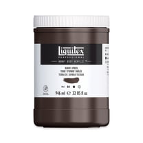 Liquitex Heavy Body Artist Acrylics - Burnt Umber, 32 oz Jar