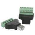 thumbnail image 4 of RJ45 To Screw Terminal Adaptor, Male Female Plug To AV Screw Rugged Design 2Pcs RJ45 Male Female To 8 Pin Connector, RJ45 Video Ports For, 4 of 8