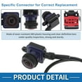 thumbnail image 4 of Unique Bargains Rear View Camera for Ram Promaster 1500 2500 3500 Base 3.6L V6 2019 2020 2021 Park Assist Backup Reverse Camera Replace No.68417057AA, 4 of 7