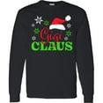 thumbnail image 3 of Inktastic Gigi Claus with Christmas Santa Hat and Snowflakes Long Sleeve T-Shirt, 3 of 5