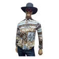 thumbnail image 1 of Camisa Manga Larga Metálica Animal Print, 1 of 4