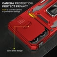 thumbnail image 2 of Dteck Case for Motorola Moto G 5G 2025,Shockproof TPU+PC 360° Kickstand Ring Holder Case Heavy Duty Phone Back Military Grade Protective Cover,Red, 2 of 7
