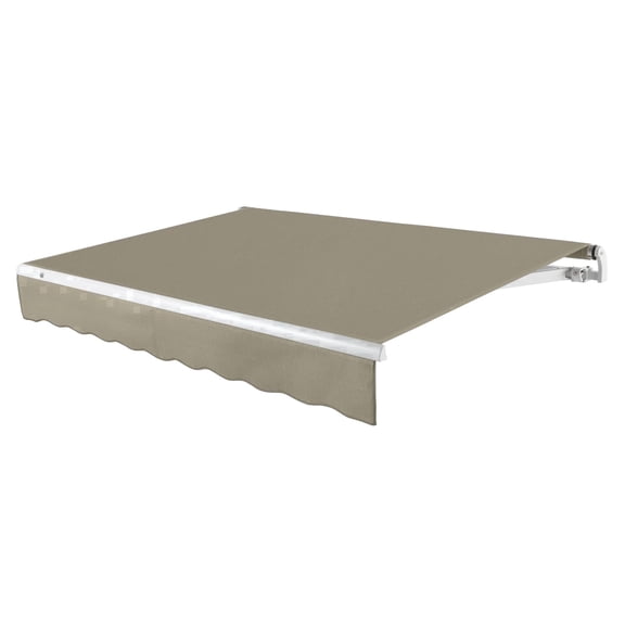 Awntech 24 Ft Maui Left Motorized Heavy Duty Patio Retractable Awning (288in x 9.25in x 120in), Burlap Sack