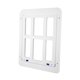 thumbnail image 4 of Puerta con puerta para gatos, puerta para mascotas para perros, para interior y exterior, puerta con mosquitera. Blanco, 4 of 9