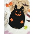 thumbnail image 5 of Halloween Baby Clothes 3M 6M 9M 12M 18M  Pumpkin Rompers Baby Knitted Romper Onesies Fall Warm Sweater Newborn Onesie Outfits, 5 of 10