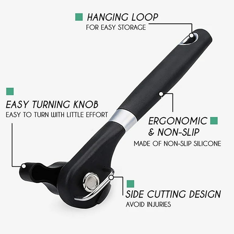 Vikakiooze Stainless Steel Powerful Can Opener Can Knife Hardware Head PP  Handle Can Opener