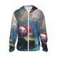 thumbnail image 1 of Fotbe Pond Cute Axolotl Chaqueta con Protección Solar UPF 50+ para Hombre y Mujer, Camisa con Capucha y Bolsillos-3X-Large, 1 of 7