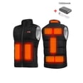 thumbnail image 2 of Fangasis Heating Coat Sleeveless Heated Vest USB Unisex Rechargeable Waistcoat Electric Men Plain Thermal Pockets Stand-Up Collar Women Black L, 2 of 4