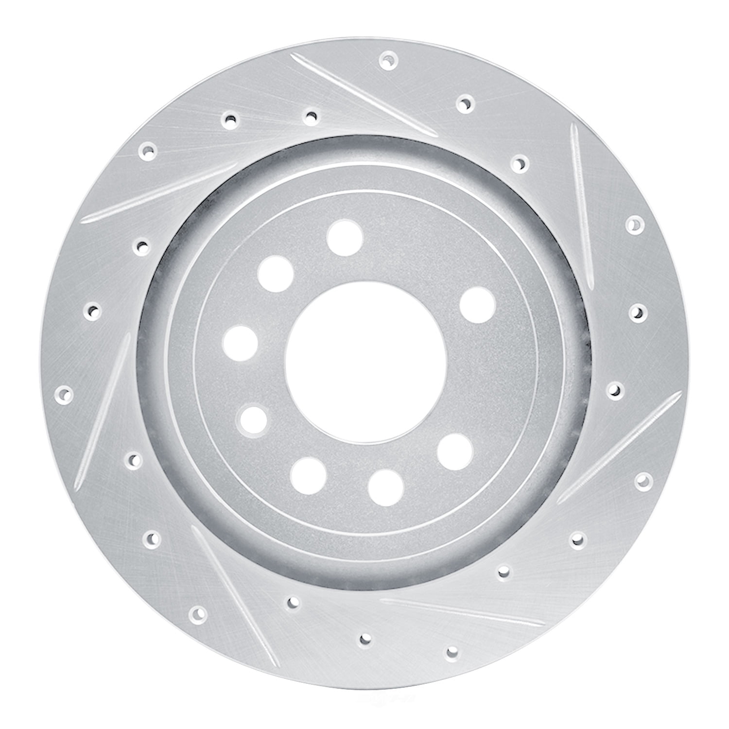 Dynamic Friction Company 631-65020R DFC Brake Rotor - Drilled And Slotted - Silver