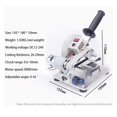 thumbnail image 3 of Mini Cutting Machine High Power Mini Desktop 45 Degree Home Woodworking High Precision Acrylic Aluminum Alloy Cutting Machine ,Multi Purpose, 3 of 7
