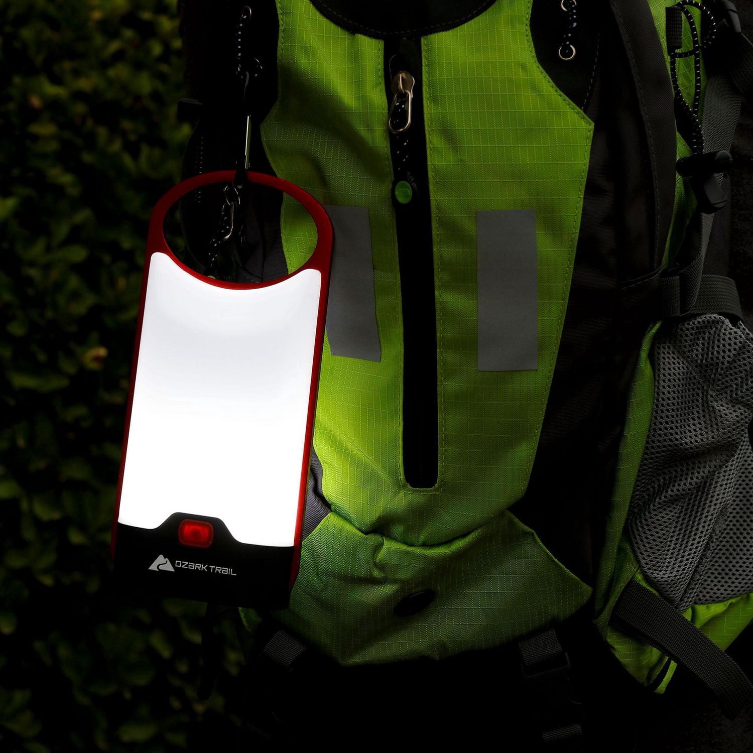 Ozark Trail 160 Lumen LED Aluminum Thin Frame Battery Lanterns Red