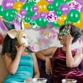 thumbnail image 3 of Kit de guirnaldas con globos PASOCON, morado, verde y dorado, 117 unidades, 3 of 9