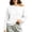 White-09, variant on Nugftut Sweatshirts for Women Off Shoulder Fleece Crewneck Casual Long Sleeve Shirts Loose Fit Tops