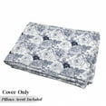 thumbnail image 5 of Shabby Flora Floor Pillow Lounger Cover, Garden Spring Roses Buds with Leaves Flowers Romantic Image Art, Nap Mat Printed Fabric Case for 5 Pillows, 88" x 36", Blue Grey and White, by Ambesonne, 5 of 5