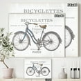 thumbnail image 3 of Designart 'Paris France Bicycles' Vintage Transportation Premium Canvas Wall Art, 3 of 3