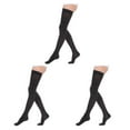 thumbnail image 2 of maskred Soft And Comfortable Tights High Stocking Stretchy Warm Fashionable Easy To Wear Nylon Compression Stockings Toe wrapping - black L 3Set, 2 of 6