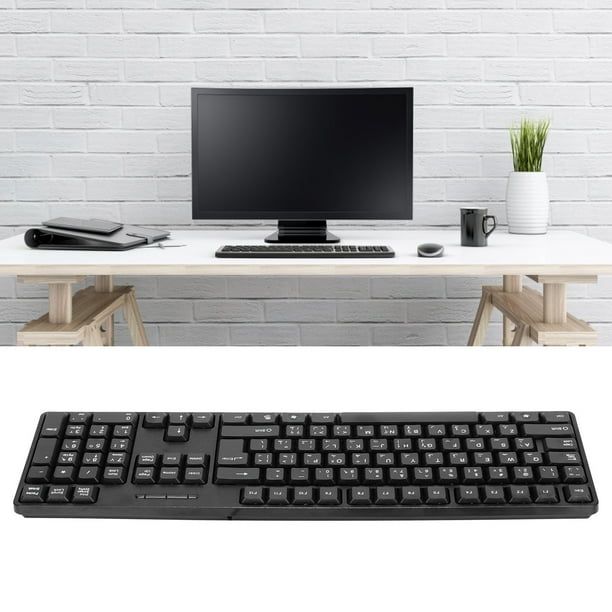 Teclados De Computadora, PC Teclado De Computadora Teclado Silencioso Teclado Mecánico Para Juegos Teclado De PC Para Oficina En Casa Escuela