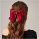 thumbnail image 1 of Pinzas para el pelo con lazo vintage, pasadores para el pelo con lazo de satén, pasador de seda, accesorio para el pelo con lazo retro, cinta de satén, lazo, tocado para mujeres y niñas (rojo), 1 of 3