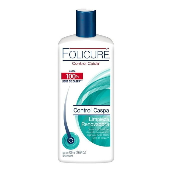 Shampoo Folicuré Control Caspa limpieza renovadora 700 ml
