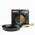 thumbnail image 3 of Cooking Pan Cast Iron Skillet Round Fry Pan with Removable Wooden Handle 2.14 qt. 10.2'' Kitchen Pan Cookware Camping Indoor and Outdoor Cooking, 3 of 4