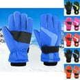 thumbnail image 5 of CPNG Kid Boys Girls Windproof Winter Gloves Thickened Thermal Cold Weather Ski Gloves Warm Insulation Snow Play Accessories Safe Reflective Flexible Grip Design, 5 of 5