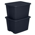 thumbnail image 4 of (2 pack) Sterilite 18 Gallon Tote Box Plastic, Blue Cove, 4 of 11