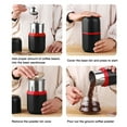 thumbnail image 2 of Amdohai Portable Electric Coffee Grinder Household Mini Grain Small Spice Grinder Herb Grinder Stainless Steel Inner Liner Black US Plug, 2 of 8