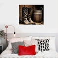 thumbnail image 5 of ONETECH Art for Cowboy Men Cowgirl Rustic Farmhouse Bathroom Poster - Boho Western Decor - Old West Ranch Room Decor - Cow Boy Girl Pictures Wall Art - Country Print - Southern Farm House Animal, 5 of 5