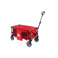 thumbnail image 1 of Chariot de camping pliable Ozark Trail à quatre roues avec poignée télescopique, rouge, polyester, 1 of 5