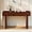 F-cherry, variant on HMFULE 52" Solid Wood Console Table for Entryway, Modern Sofa Table Behind Couch with 3 Drawers, Farmhouse Sofa Tables for Living Room, Hallway, Foyer, Easy Assembly, Cherry