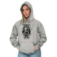 thumbnail image 3 of Butterfly Moth Spiritual Crystal Ball Women Plus Size Graphic Pullover Hoodie Brisco Brands 5X, 3 of 3