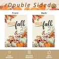 thumbnail image 5 of Fall Garden Flag 12.5x18 Double Sided for Outside Burlap, Autumn Leaves Thanksgiving Pumpkins Outdoor Seasonal Yard Flag Vintage Fall Decor 17-12, 5 of 6