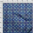 thumbnail image 3 of oneOone Cotton Poplin Twill Medium Blue Fabric Circle Craft Projects Decor Fabric Printed By The Yard 56 Inch Wide, 3 of 4