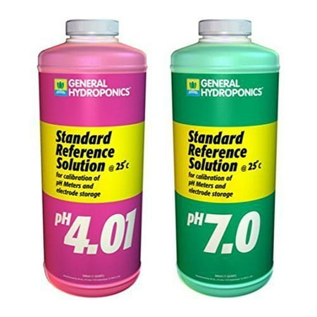 - General Hydroponics Ph 4.01 & Ph 7.0 Calibration Solution Kit, 8 oz