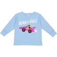 thumbnail image 3 of Inktastic Born to Race- Pink Race Car Boys or Girls Long Sleeve Toddler T-Shirt, 3 of 5