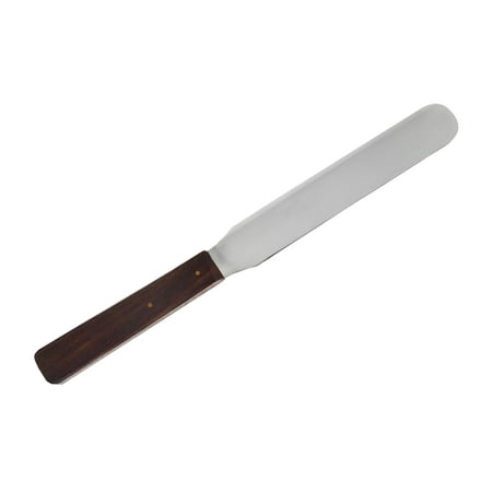 Palette Knife Spatula, 10.25" - Wooden Handle - Flexible Blade with Parallel Sides - Eisco Labs