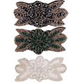 thumbnail image 3 of 3 diademas retro con diamantes de imitación para fiesta con cuentas de rugido para mujeres de los años 20, 3 accesorios para el cabello en negro, blanco y verde de los años 20, bandas para el cabello, 3 of 5