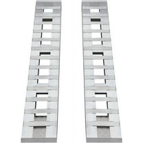 Aluminum Trailer Ramps Universal Loading Ramp for Motorcycle Tractor ATV/UTV Trucks Lawn Mower Truck Car Auto Hook Attaching