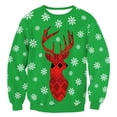 thumbnail image 3 of Suéter de Navidad feo Unisex para hombres y mujeres, ropa con estampado de Santa Elf, novedad de otoño e invierno, 2024, 3 of 5