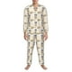 thumbnail image 3 of Balery Peanuts Pijama para Hombre de Dos Piezas con Manga Larga, Conjunto de Dormir y Descanso Suave con Bolsillos-Medium, 3 of 7