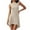 Beige, variant on Efsteb Women's Sleeveless Cocktail Mini Dress Round Neck Summer Irregular Hem Swing Party Short Dresses （Beige，S）